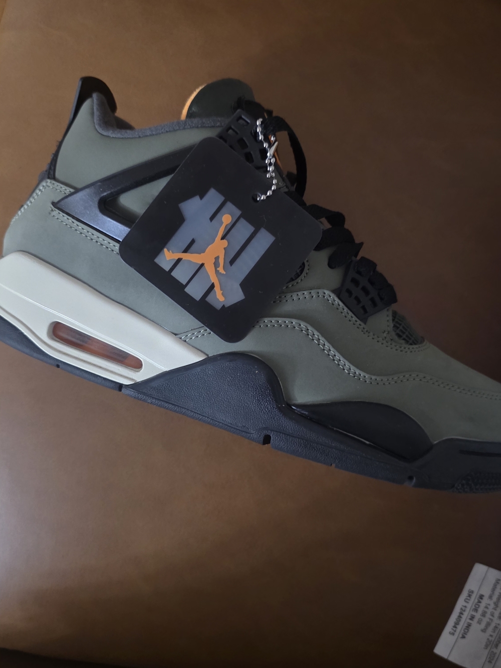 Nike Air Jordan 4 "Undefeated" Olive Green Black Sneakers